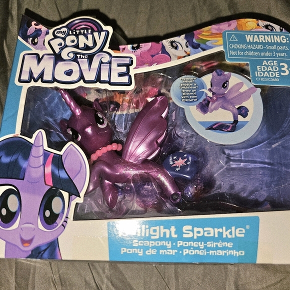 My Little Pony The Movie G4 Twilight Sparkle Seapony treasure glitter MLP - Picture 2 of 5
